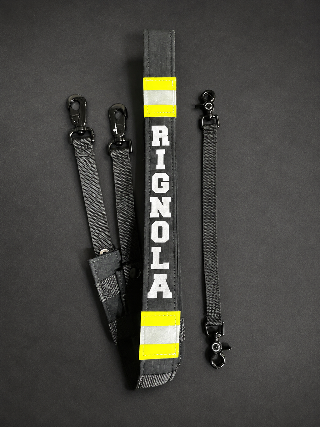 Personalized Reflective Trim Firefighter Radio Strap
