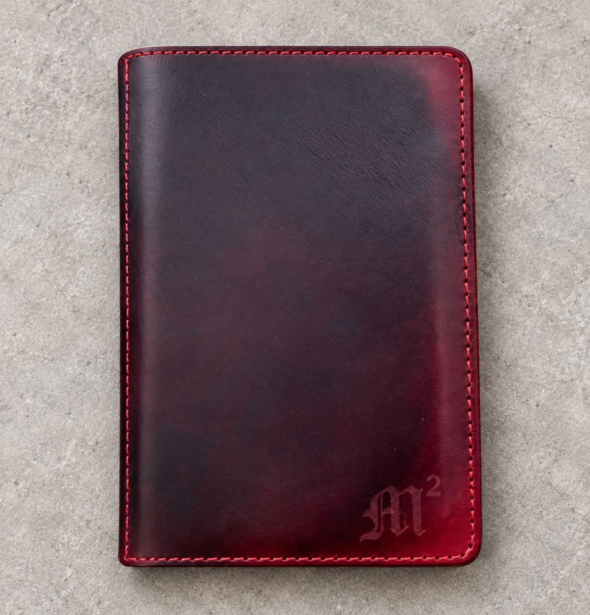 Handmade Leather Notebook Cover for notebook sizes 3x5 or 5x8 – Full Grain Veg Tan – Gothic Gift – Field Notes – Hand Dyed