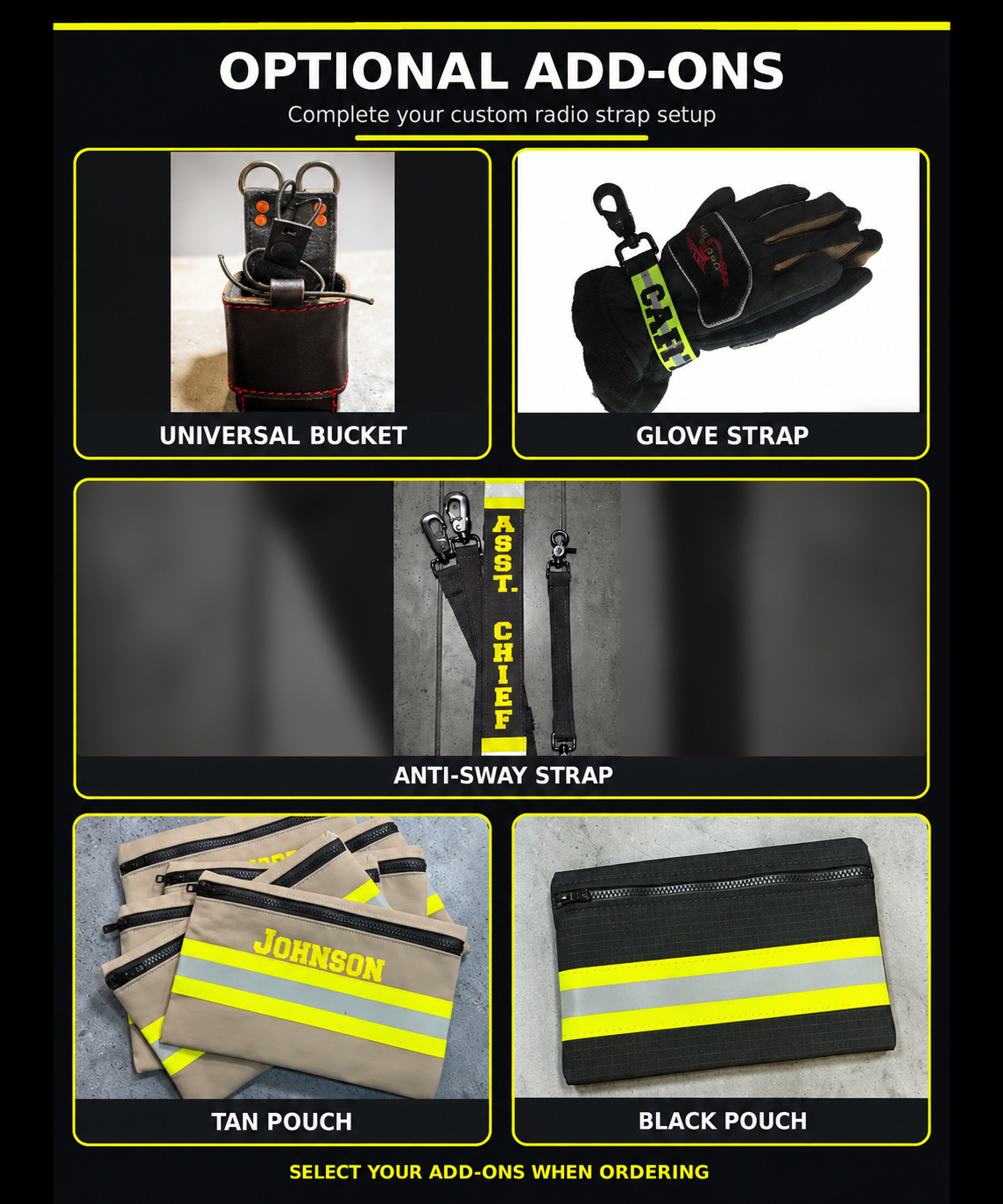 Tactical Firefighter Radio Strap
