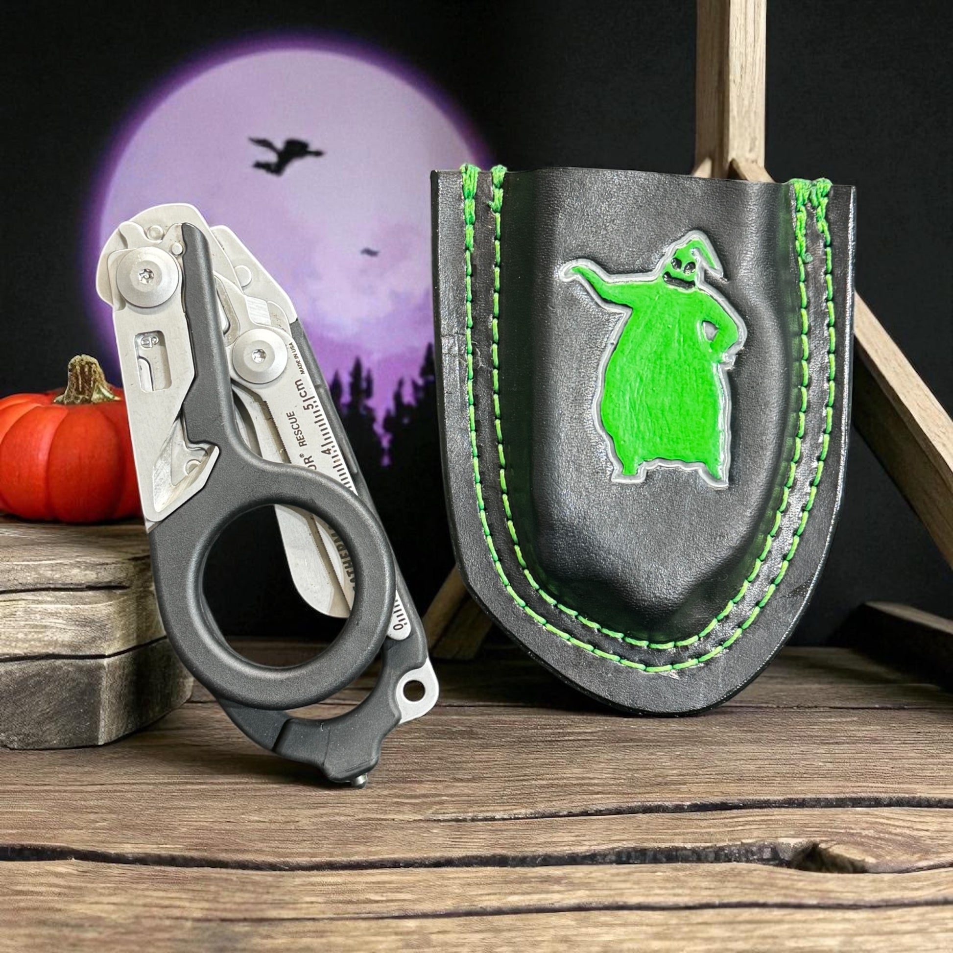 Custom Horror Doll Leather Raptor Shears Holster – Handmade EMS/Firefighter Gear (Shears Not Included) (Copy)