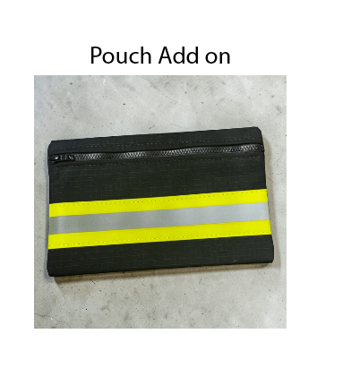 Firefighter Black Reflective Radio Strap