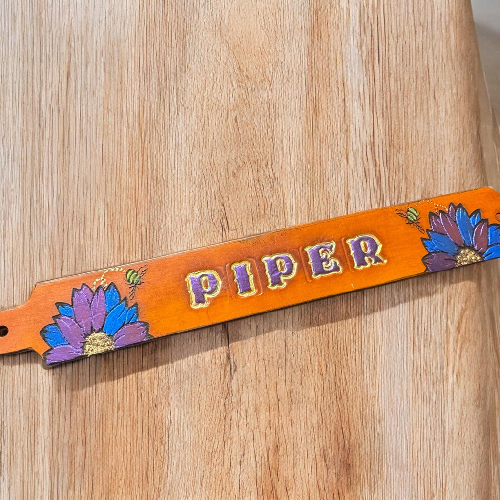 Custom Leather Dog Collar with Name