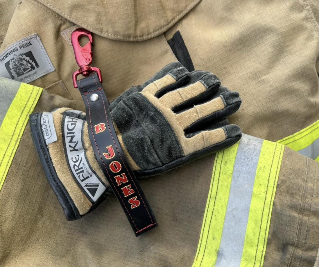 Raptor Shear Sheath & Glove Strap Gift Set, First Responder Essentials Kit, Leather Sheath for trauma shears, Glove Strap, gift set