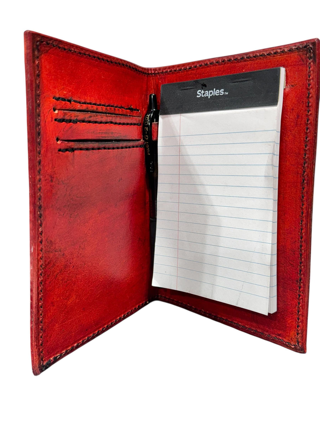 Handmade Leather Notebook Cover for notebook sizes 3x5 or 5x8 – Full Grain Veg Tan – Gothic Gift – Field Notes – Hand Dyed